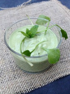 Postelein avocado shake