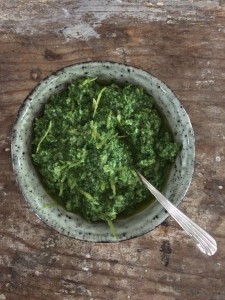 snijbiet pesto