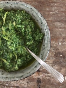 snijbiet pesto