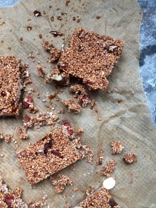 gepofte amaranth koek