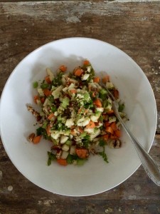 peer pecan salade