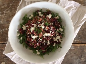 quinoa met rode biet